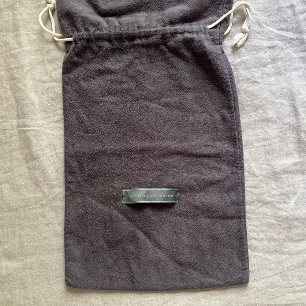 Proenza Schouler Gray Drawstring Shoe Bag